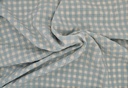 Vichy seersucker bicolor crema verde jade