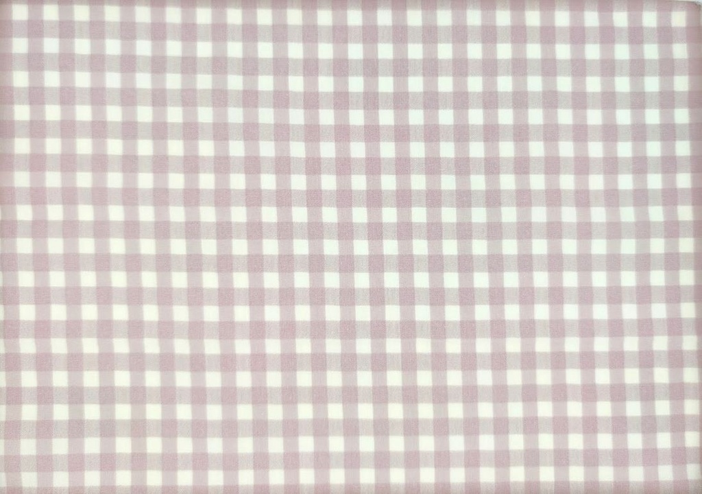 Vichy seersucker bicolor crema rosa palo
