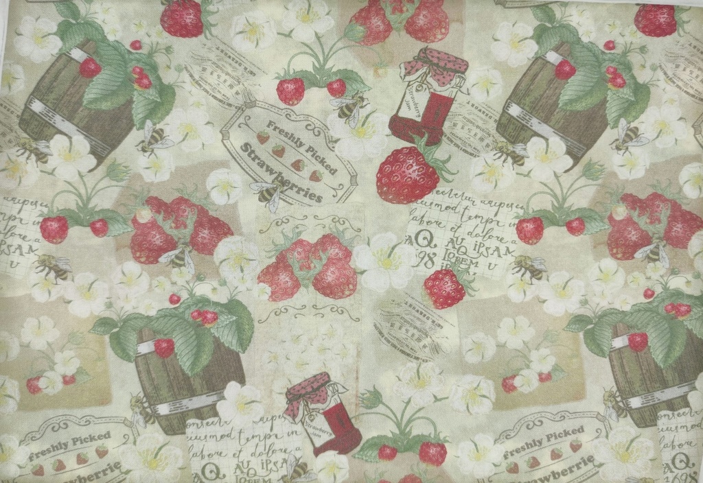 Patchwork Americano vintage strawberries 5