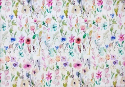 [19109-02 PL] Popelín flores multicolor