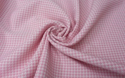 [Sabrina] Jacquard pata de gallo rosa