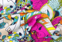 [3797] Satén pasley multicolor