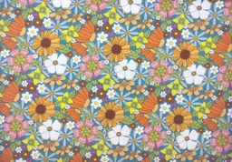 [7003] Algodón margaritas multicolor